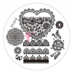 Matrita de Unghii din Acril rotunda 7cm XY-G15
